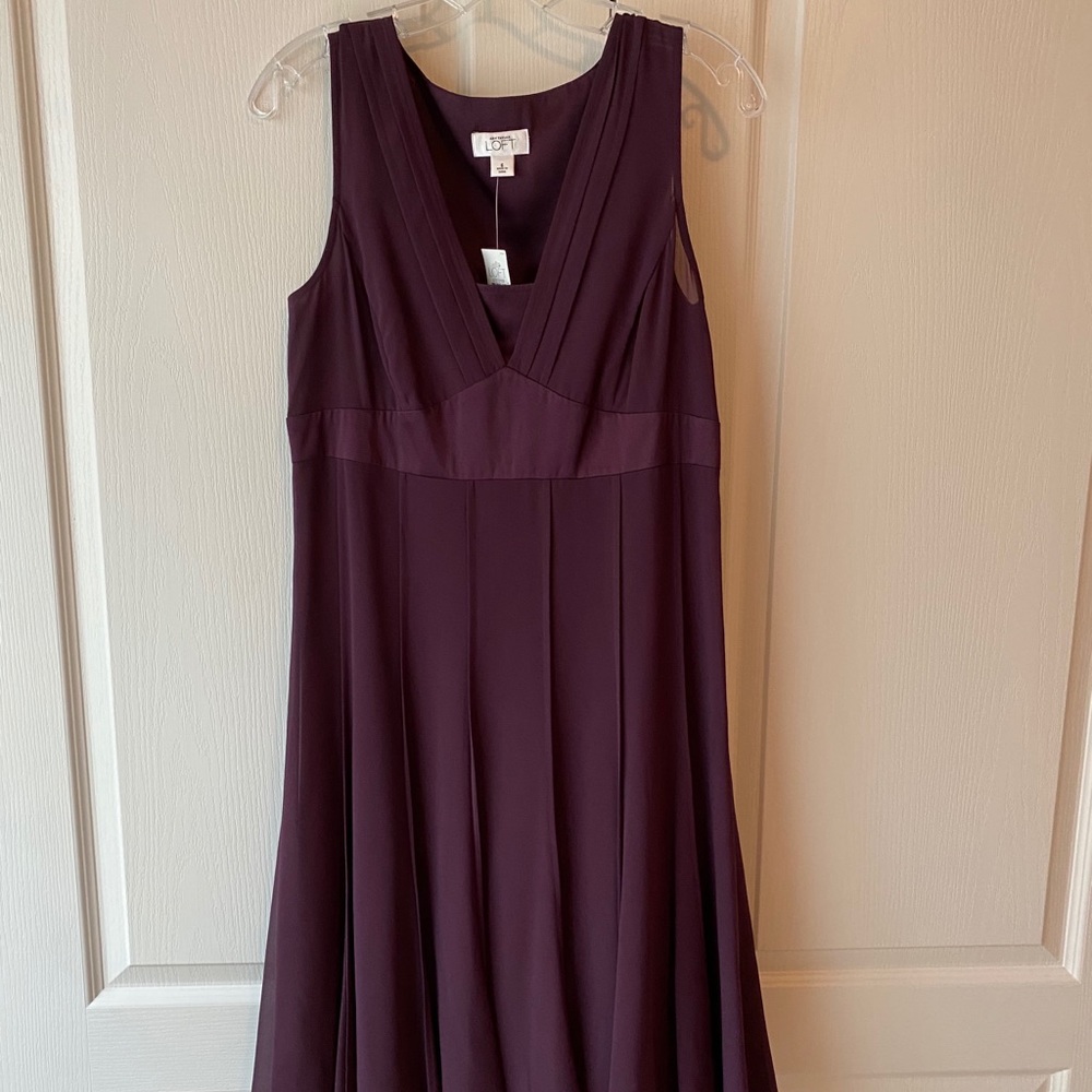 Brand new Ann Taylor Loft Plum cocktail dress